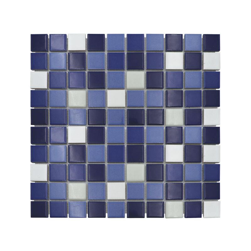 Porcelain Glow-in-the-Dark Mosaic Liquid Blue - 300 x 300mm Porcelain Glow-in-the-Dark Mosaic Liquid Blue - 300 x 300mm