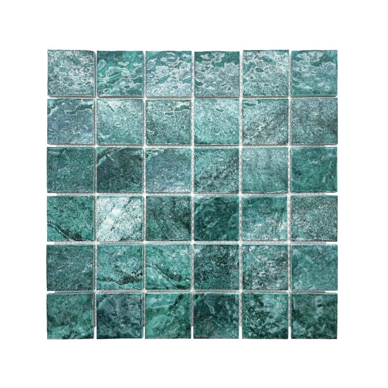 Porcelain Mosaic Mix Jade Ripple - 300 x 300mm Porcelain Mosaic Mix Jade Ripple - 300 x 300mm