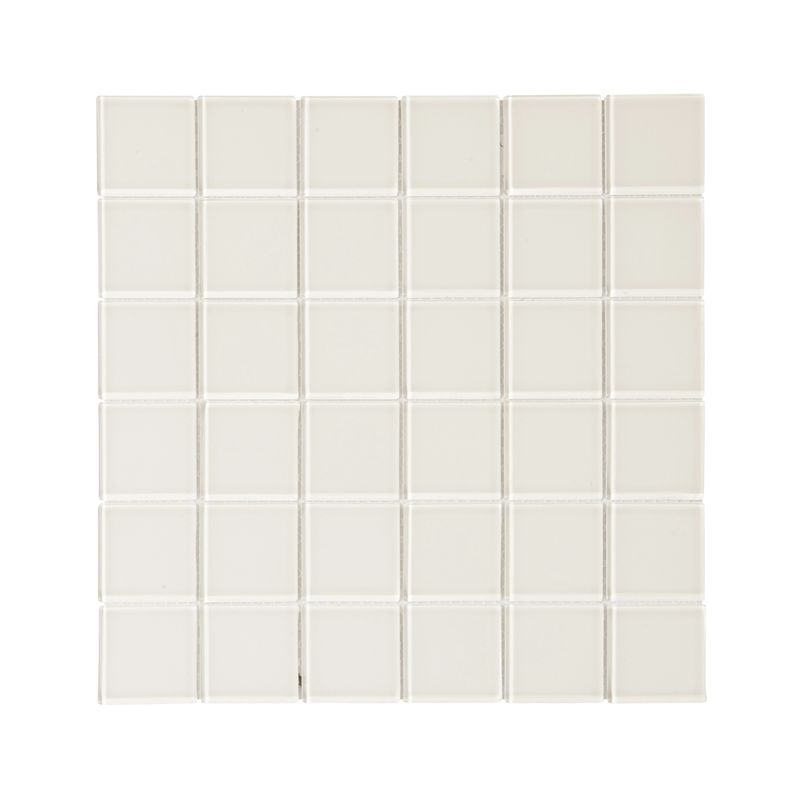 Glass Mosaic White 48 x 48 - 300 x 300mm