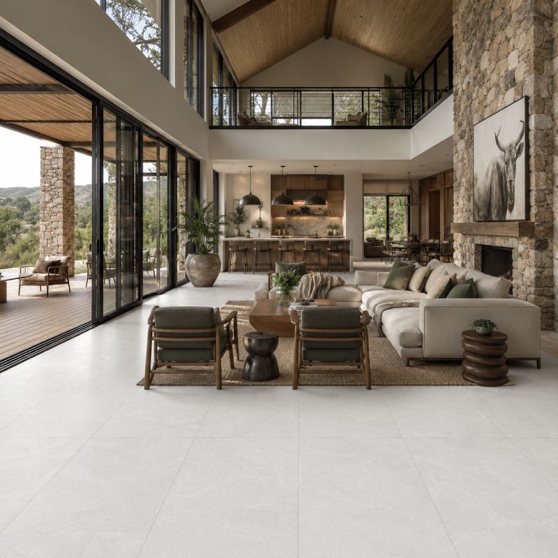 Armani Crystal Matt Porcelain Floor Tile - 600 x 1200mm Armani Crystal Matt Porcelain Floor Tile - 600 x 1200mm