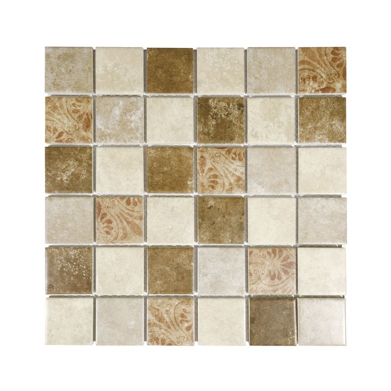 Porcelain Mosaic Kalahari Sand Mix - 300 x 300mm Porcelain Mosaic Kalahari Sand Mix - 300 x 300mm
