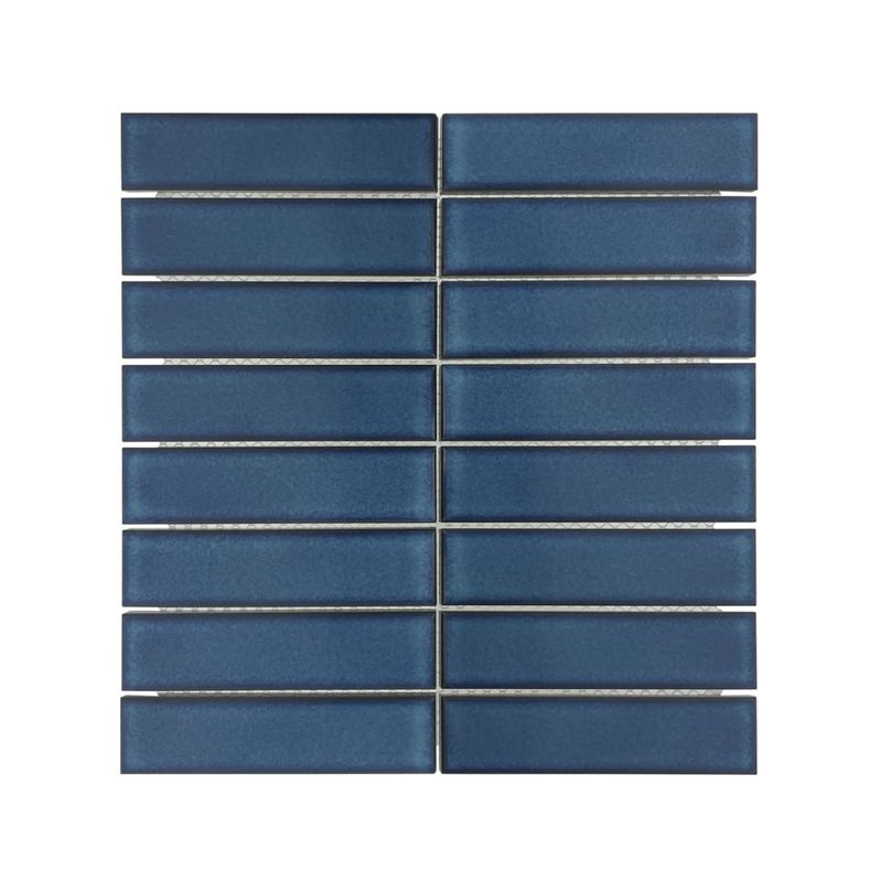 Porcelain Mosaic Strip Blue - 300 x 300mm Porcelain Mosaic Strip Blue - 300 x 300mm