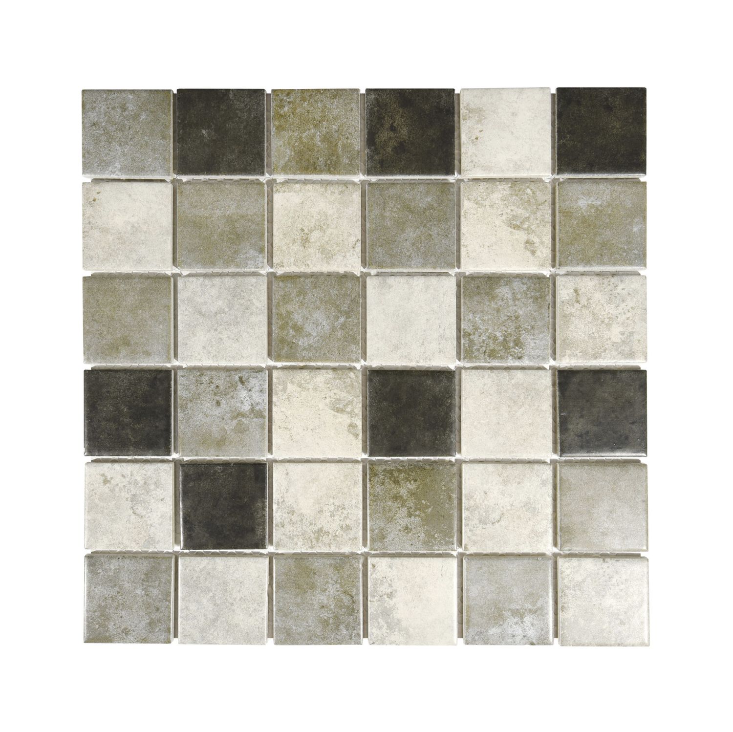 Porcelain Mosaic Lava Grey Mix