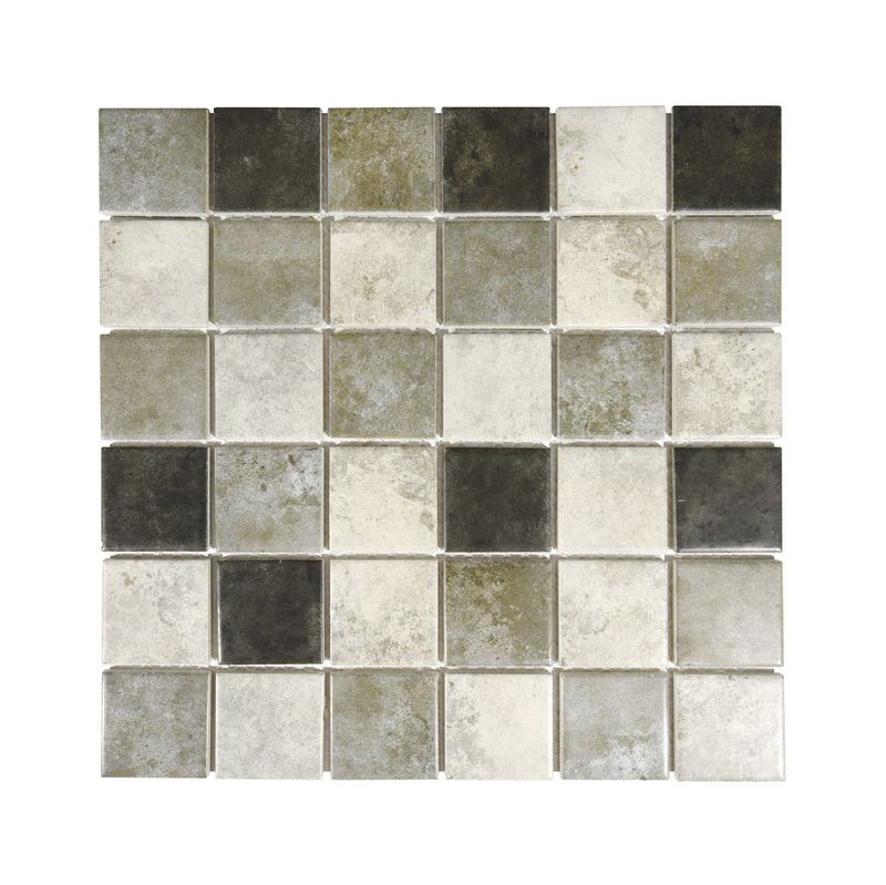 Porcelain Mosaic Lava Grey Mix - 300 x 300mm Porcelain Mosaic Lava Grey Mix - 300 x 300mm