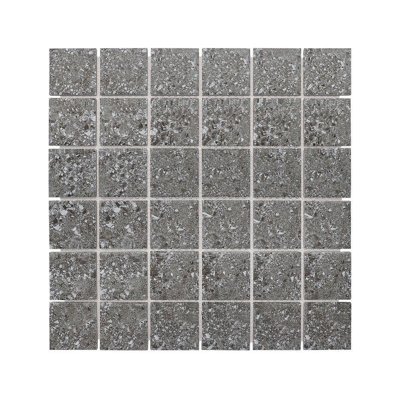 Porcelain Mosaic Terrazzo Dark Grey - 300 x 300mm Porcelain Mosaic Terrazzo Dark Grey - 300 x 300mm