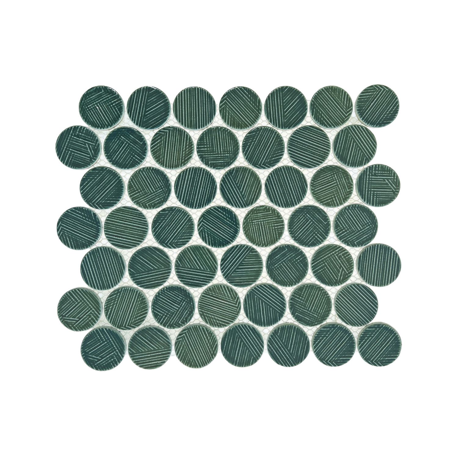 Porcelain Mosaic Orbit Fern