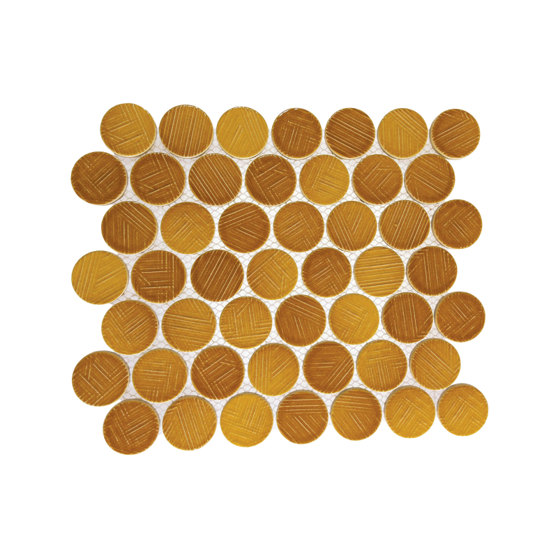 Porcelain Mosaic Orbit Saffron Porcelain Mosaic Orbit Saffron
