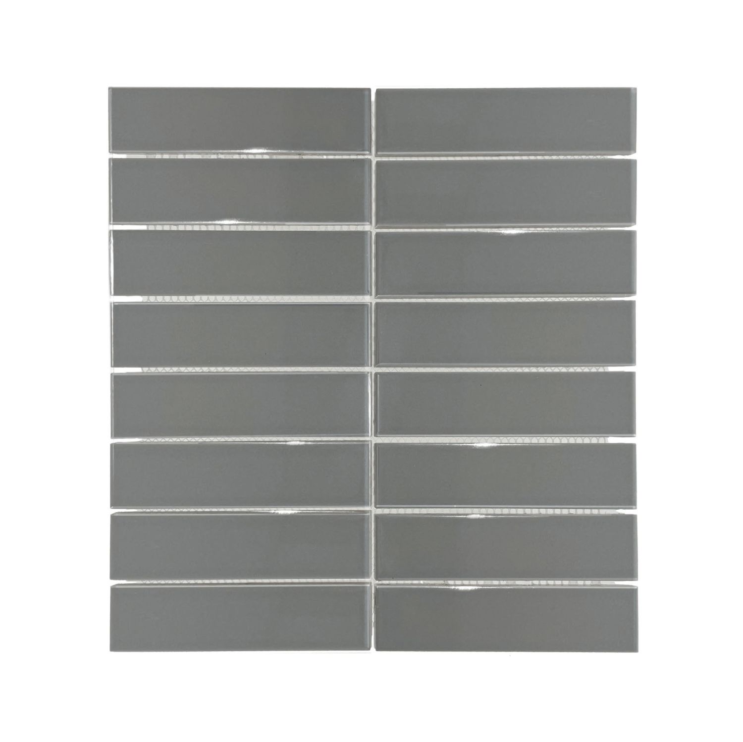 Porcelain Mosaic Strip Grey