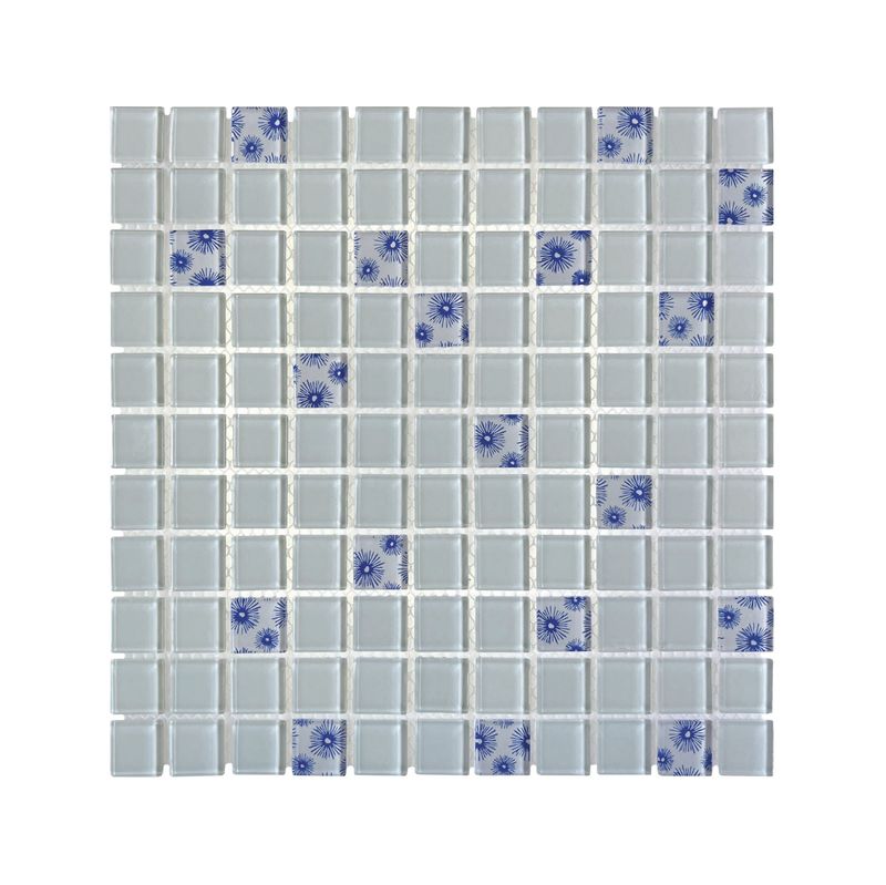 Glass Mosaic Chicory - 300 x 300mm