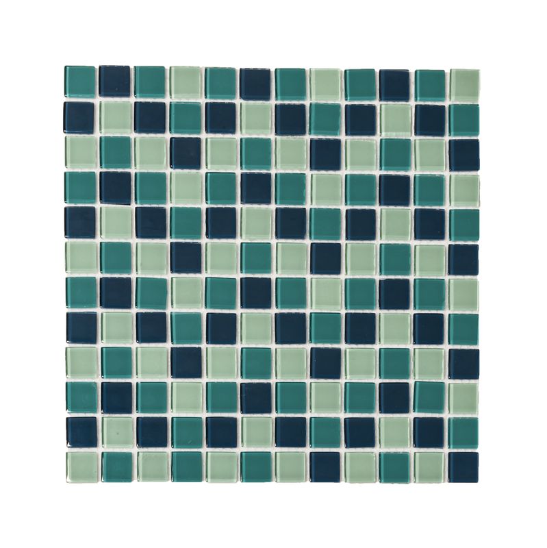 Glass Mosaic Sea Green Mix - 300 x 300mm