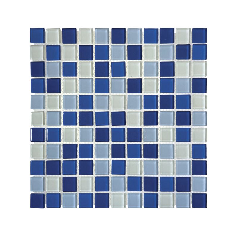 Glass Mosaic Phthalo 25 x 25 - 300 x 300mm