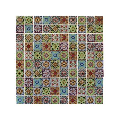 Glass Mosaic Delft Mix Colour - 300 x 300mm
