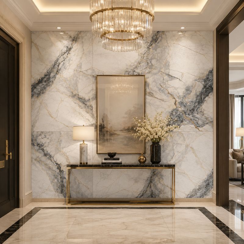 Glacier White Matt Porcelain Floor Tile - 600 x 1200mm Glacier White Matt Porcelain Floor Tile - 600 x 1200mm