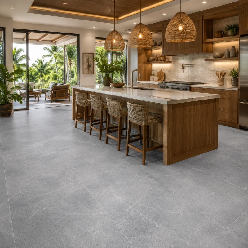 Armani Platinum Matt Porcelain Floor Tile - 600 x 1200mm