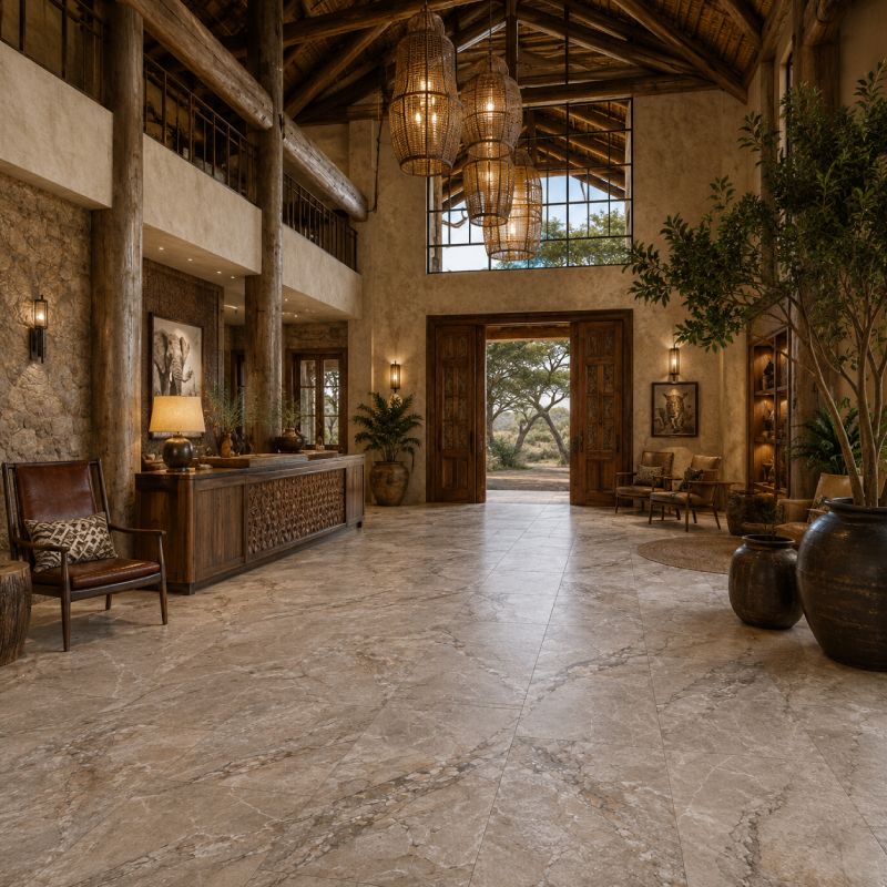 Rocky Dune Matt Carving Porcelain Floor Tile - 600 x 1200mm