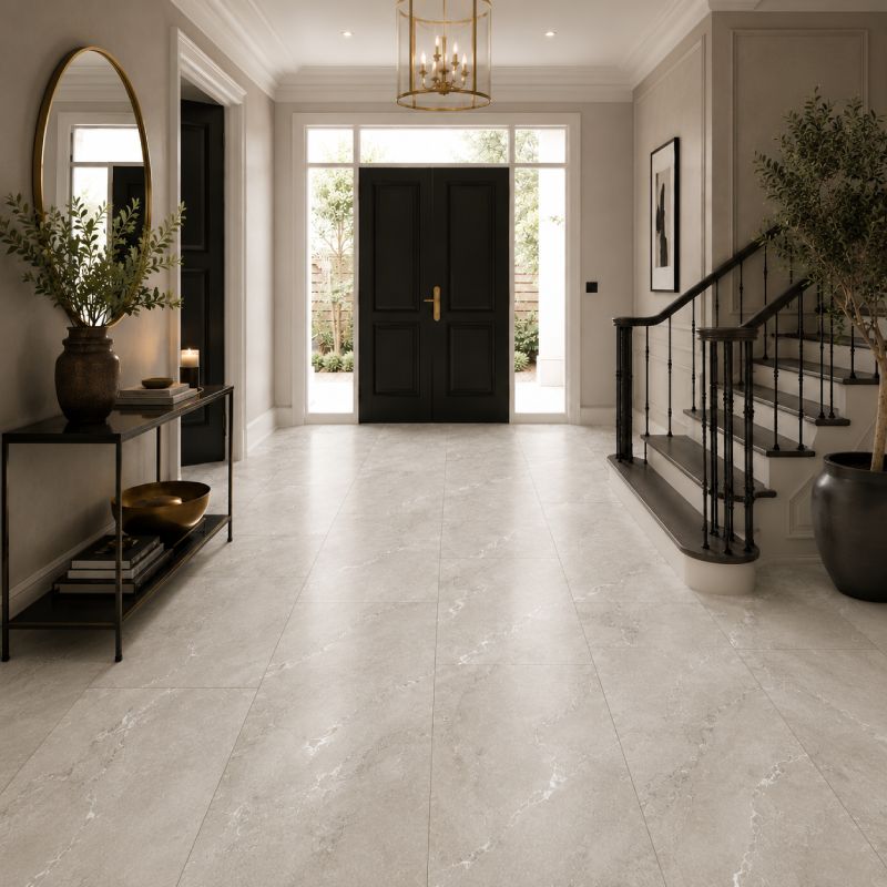 White Canyon Matt Carving Floor Tile - 600 x 1200mm White Canyon Matt Carving Floor Tile - 600 x 1200mm