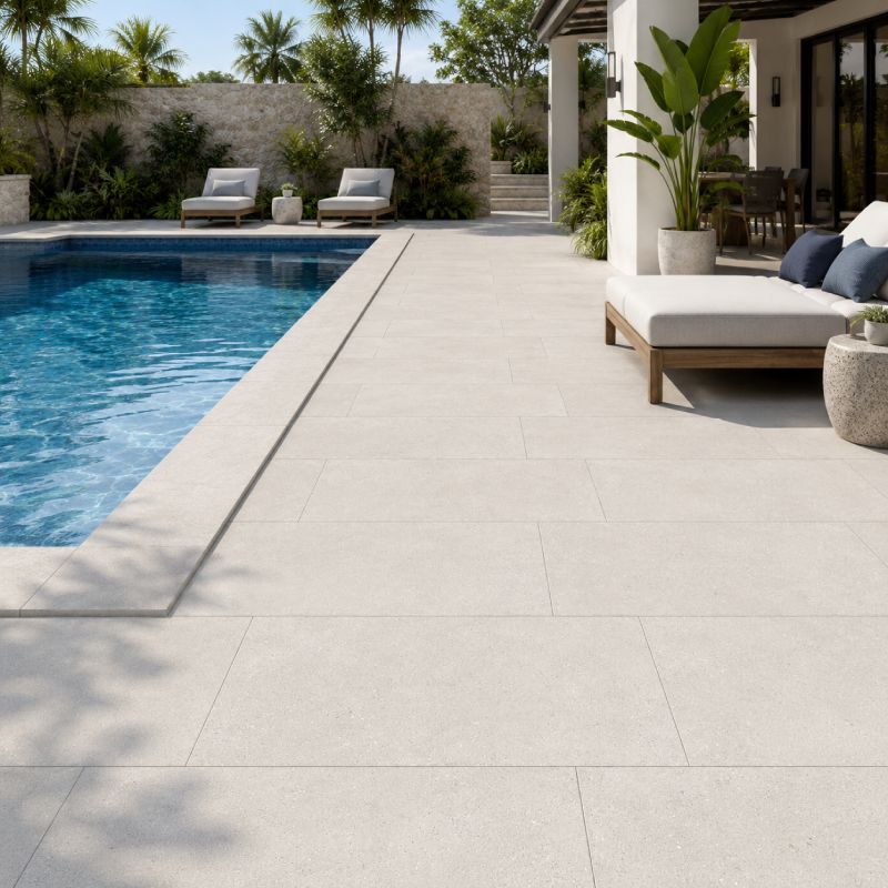 Shell Grey Slip-Resistant Porcelain Floor Tile - 600 x 1200mm Shell Grey Slip-Resistant Porcelain Floor Tile - 600 x 1200mm