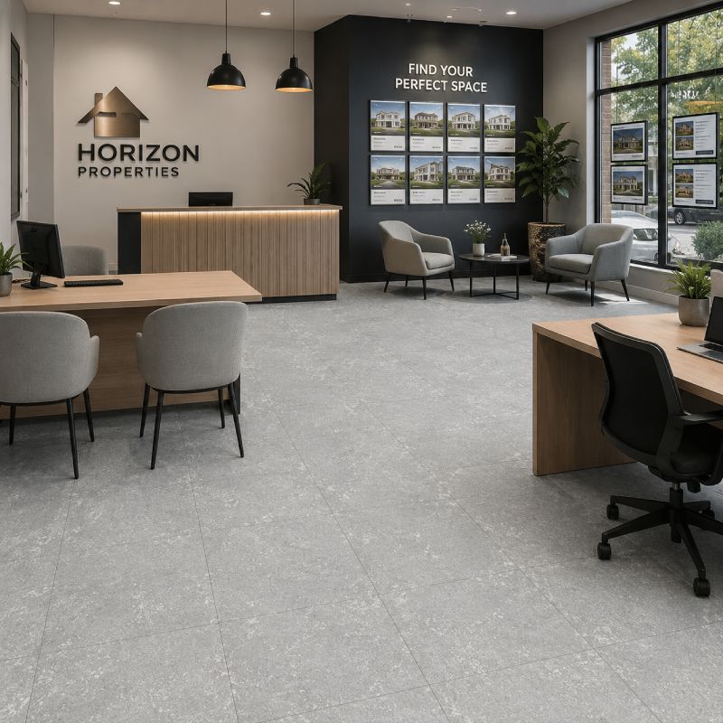 Zorah Grey Hardbody Floor Tile - 450 x 450mm Zorah Grey Hardbody Floor Tile - 450 x 450mm