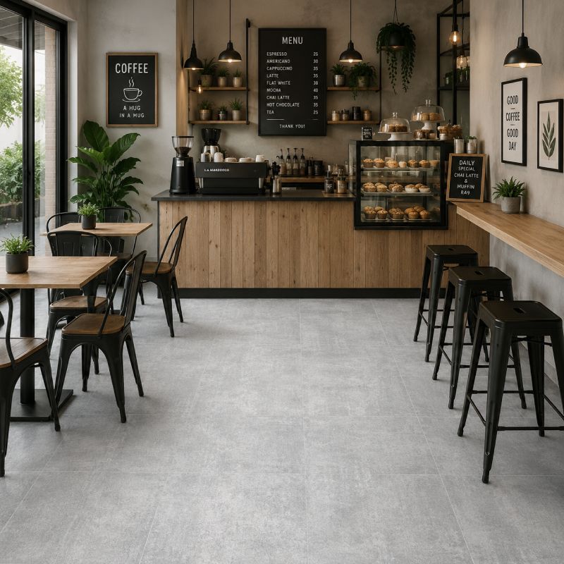 Terreno Grey Hardbody Floor Tile - 450 x 450mm Terreno Grey Hardbody Floor Tile - 450 x 450mm
