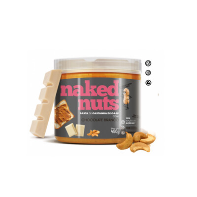 Pasta de Castanha de Caju com Chocolate Branco (450g) - Naked Nuts
