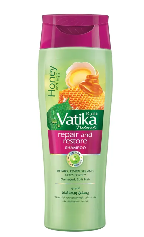 VATIKA S/POO R/RESTORE HONEY  400ML (1/12)