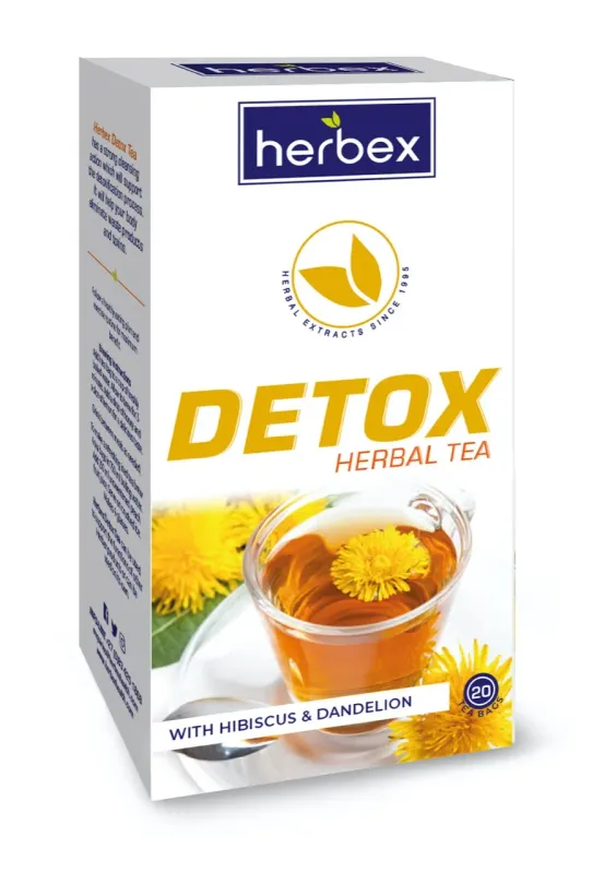 HERBEX DETOX HERBAL TEA 20'S (1/6) bs=1  new cost R48.27