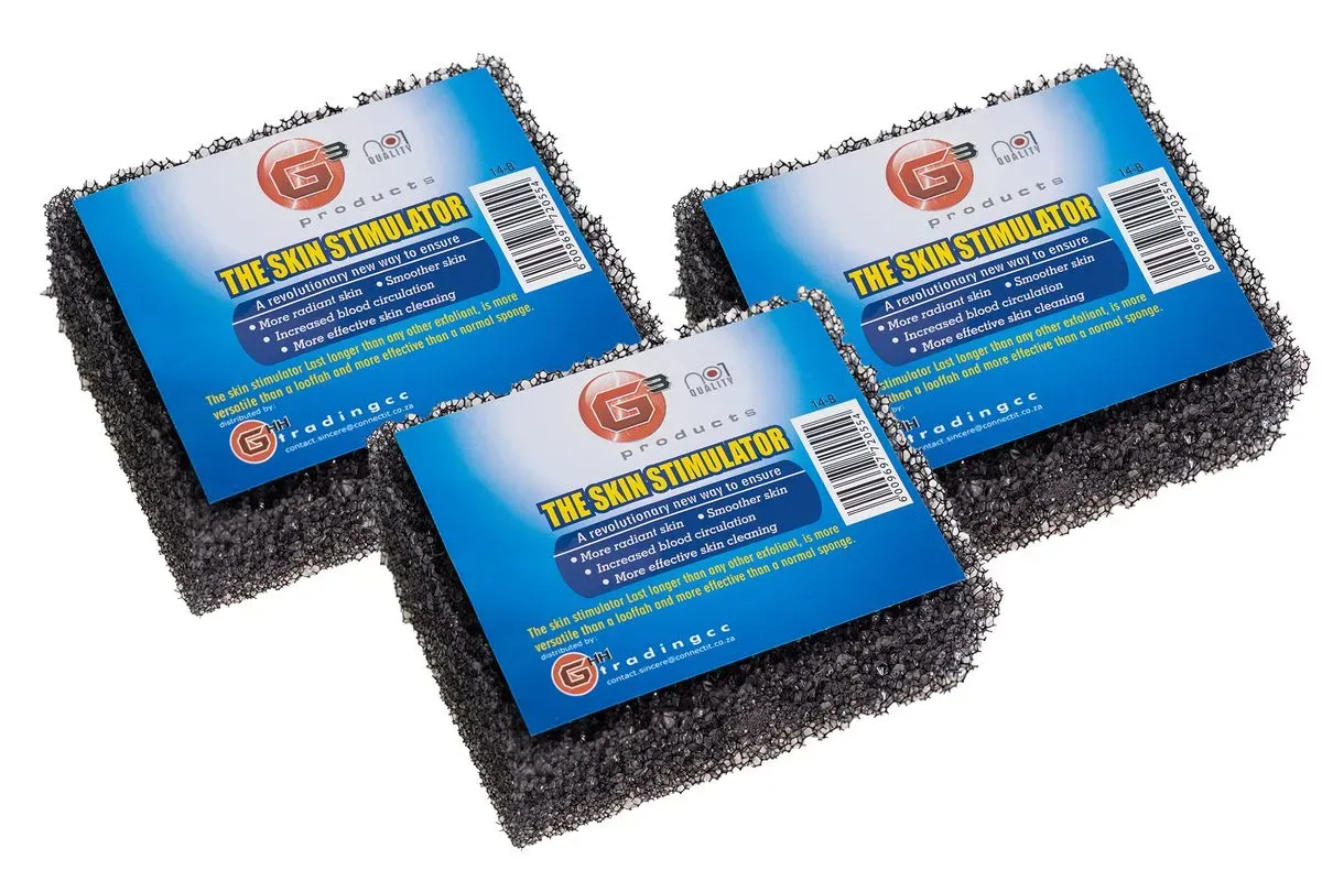 G3 EXFOLIATOR BLACK OVAL SPONGE (6/24)