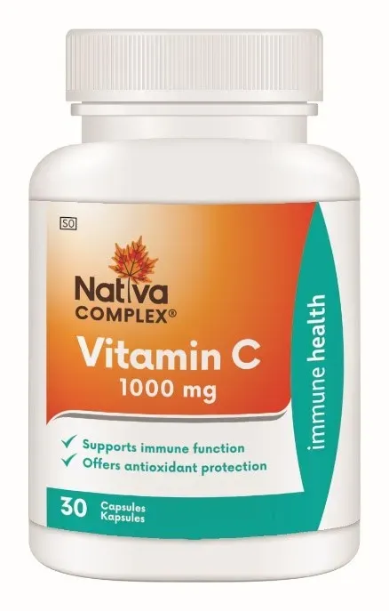 NATIVA VITAMIN C CAPS 1000MG 30'S (1/6)