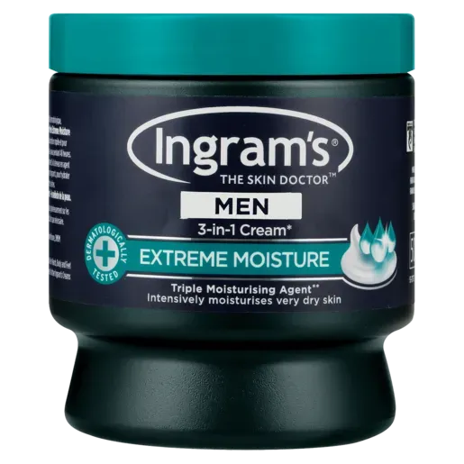 INGRAMS MEN CREAM E/MOIST 500ML  (3/6) ec-6 sm-4 tf-5