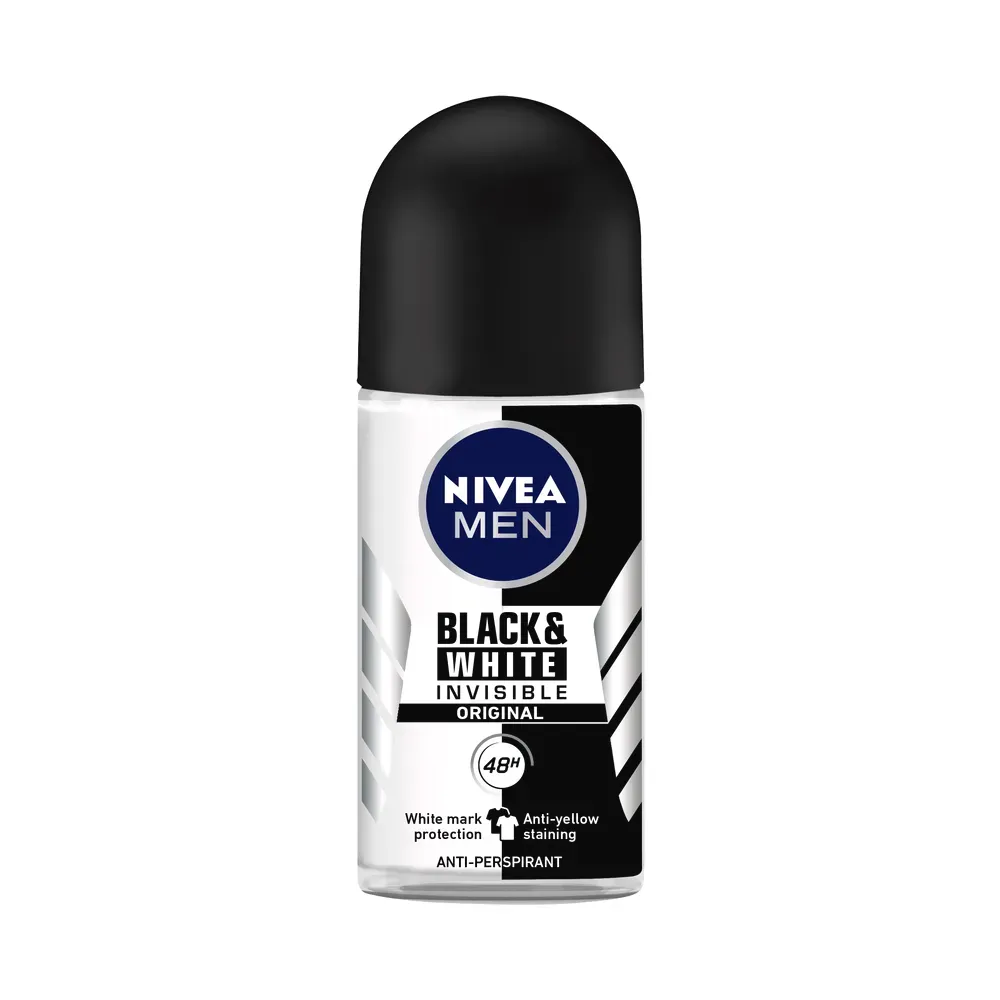 NIVEA 4MEN R/ON B/WHITE ORIG 50ML (6)