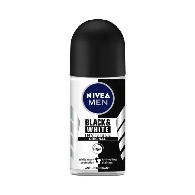 NIVEA 4MEN R/ON B/WHITE ORIG 50ML (6)