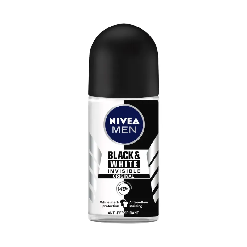 NIVEA 4MEN R/ON B/WHITE ORIG 50ML (6)