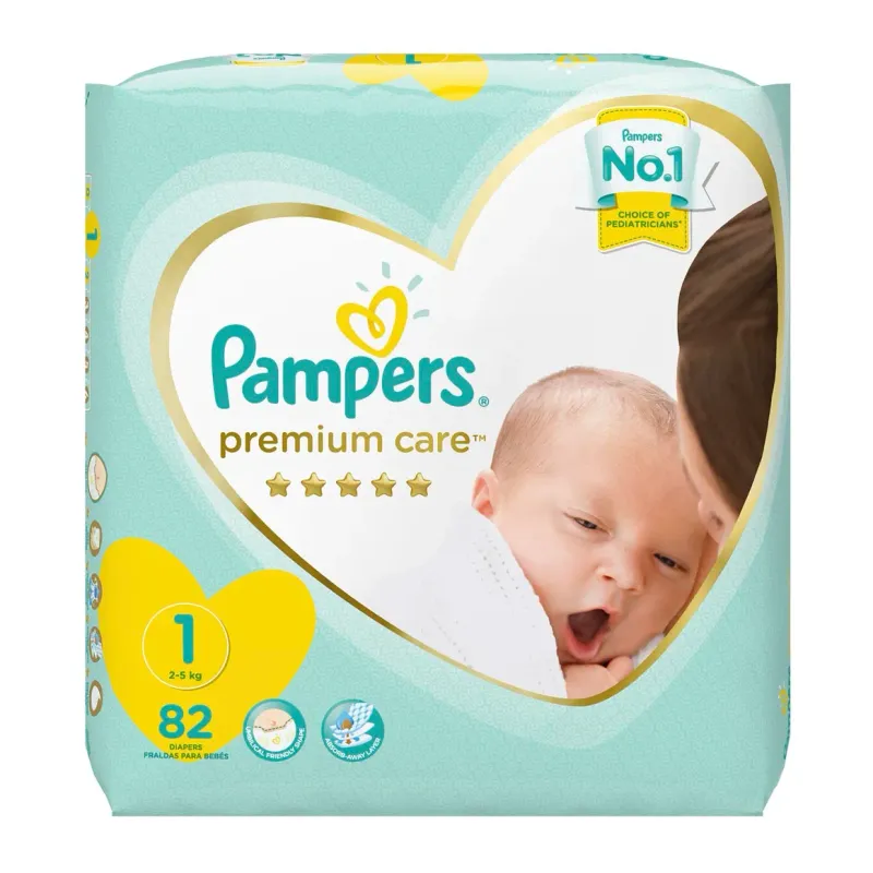 PAMPERS PREM VP SIZE 1 82'S (1/2)