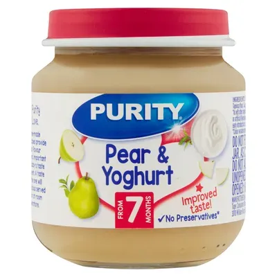 PURITY 2ND PEARS/YOG 125ML (6/24)  bs-2