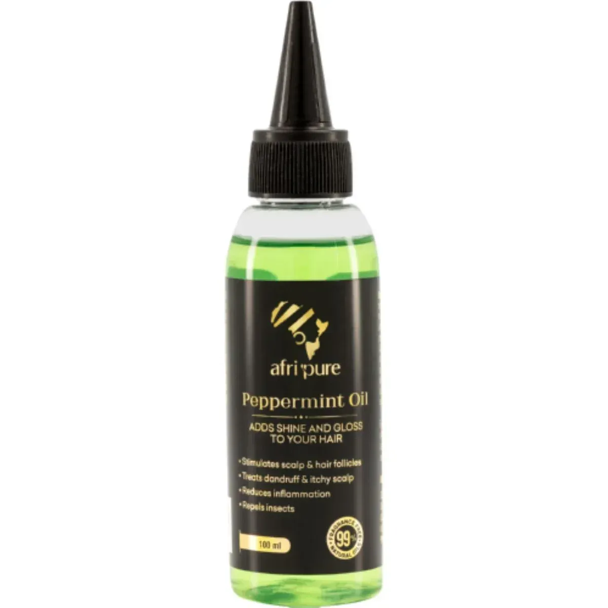 A/PURE HAIR OIL PEPPERMINT 100ML (6/12)