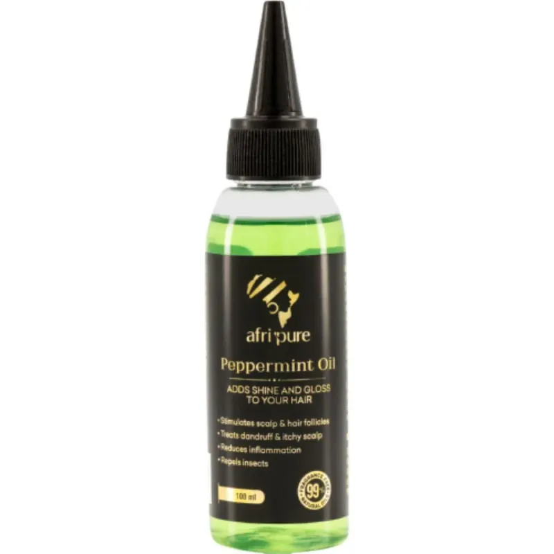 A/PURE HAIR OIL PEPPERMINT 100ML (6/12)