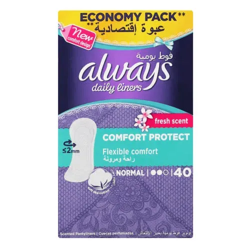 ALWAYS LINERS NORM F/SCENT 40'S (10) bs-4