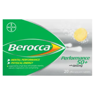 BEROCCA PERF 50 PLUS 20'S