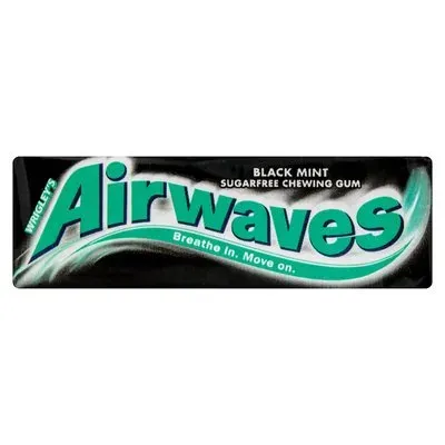 AIRWAVES GUM BLACK MINT 14G (30)
