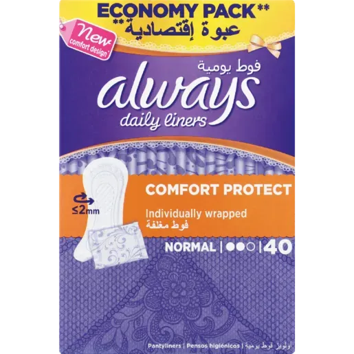 ALWAYS LINERS NORM  40'S (10)