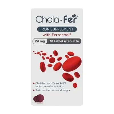 CHELA-FER IRON SUP 24MG 30'S