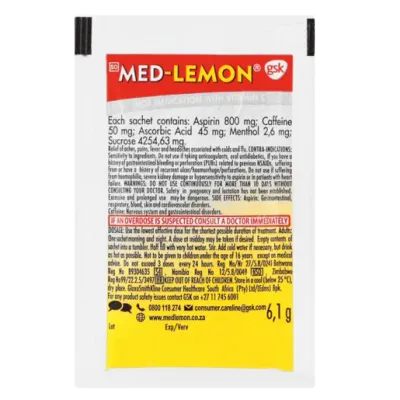 MED LEMON REG 1'S (72)