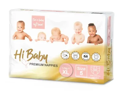 HI BABY DIAPERS 50'S X-LARGE (5)