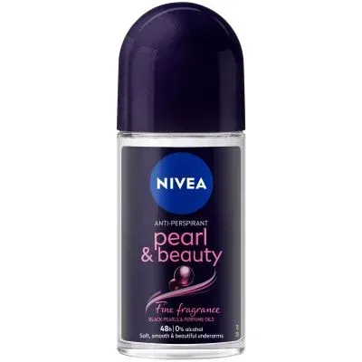 NIVEA W R/ON PEARL E/TONE BLK 50ML (6)