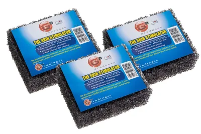 G3 EXFOLIATOR BLACK OVAL SPONGE (6/24)