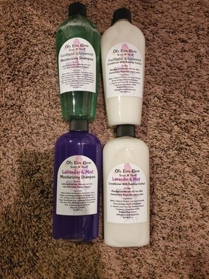 8 oz Random Shampoo & Conditioner (you will need to message to tell me what scent)