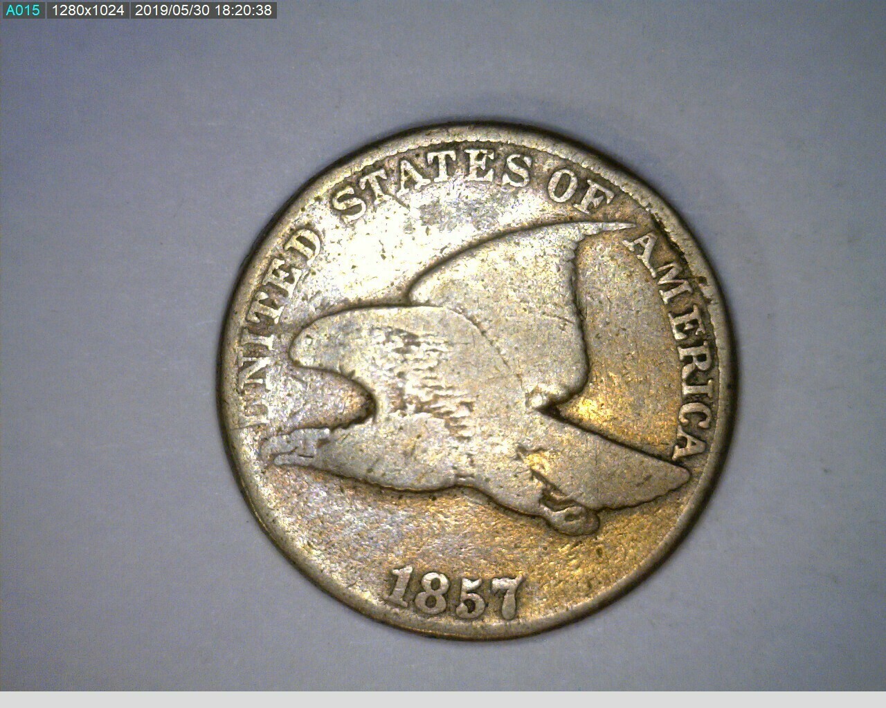 1857 1c Flying Eagle Cent