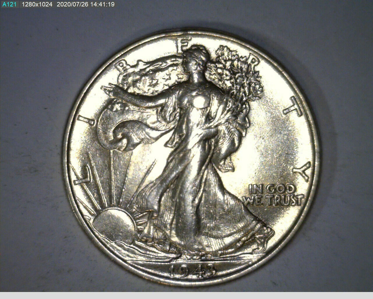 1943 Walking Liberty Half