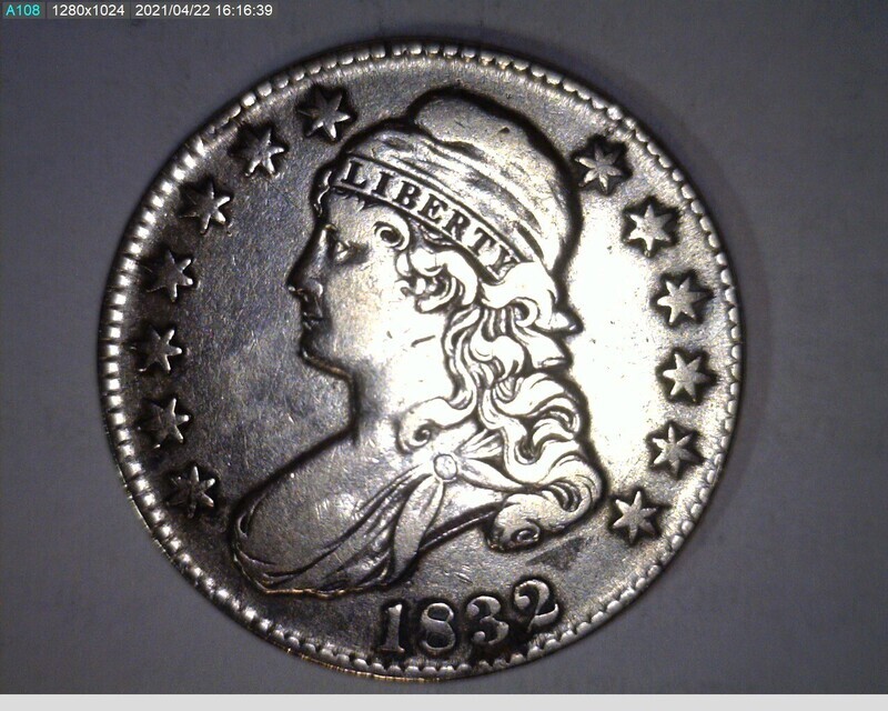 1832 Bust Half Dollar