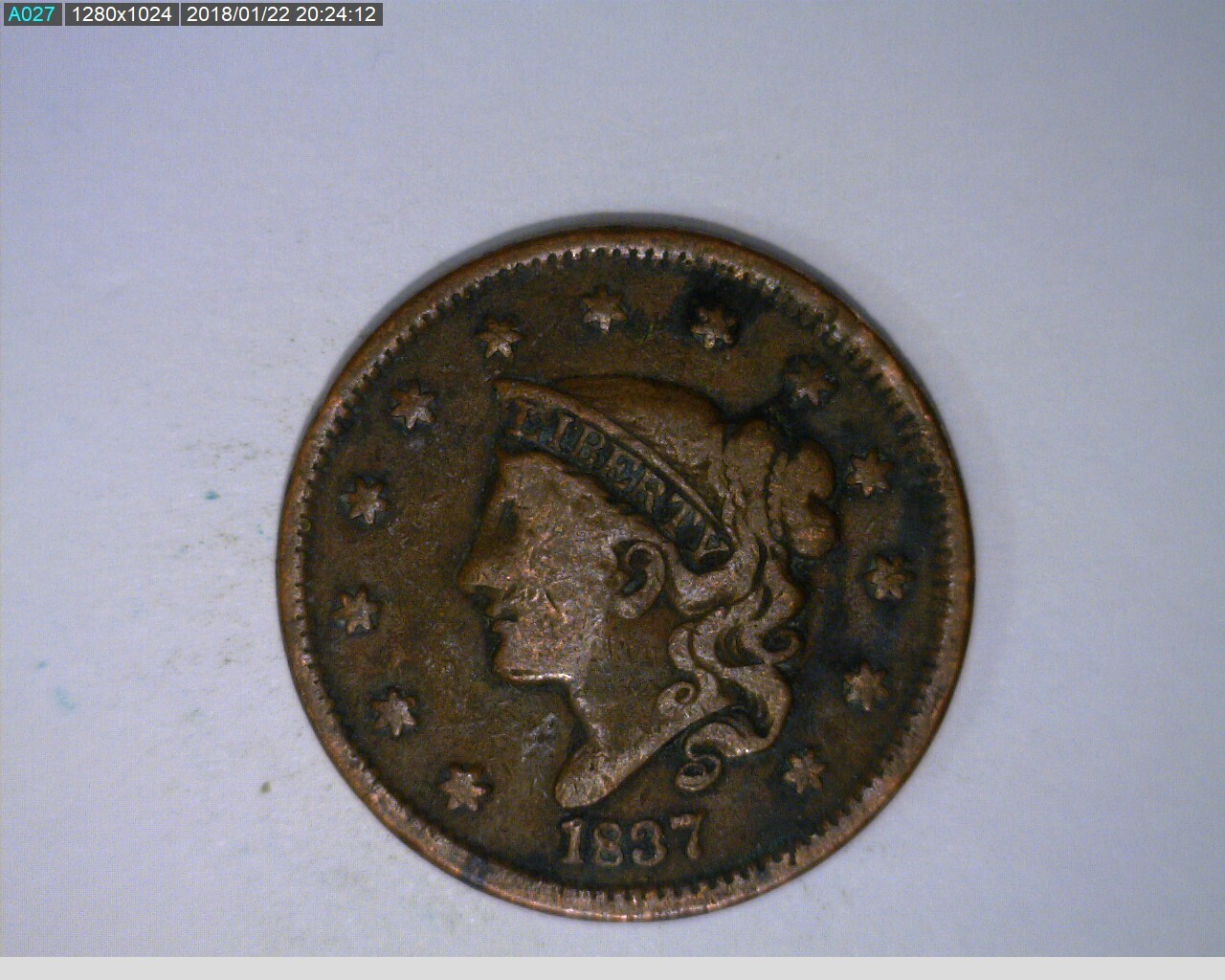 1837 Large Cent